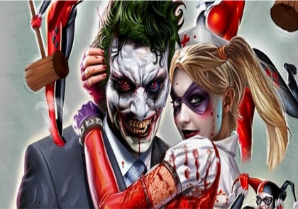 Nadruk Joker + Harley Quinn - Przód