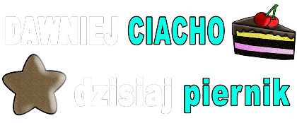 Nadruk Dawniej Ciacho Dzisiaj Piernik śmieszna - Przód