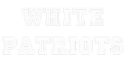 Nadruk White Patriots męska czarna - Tył