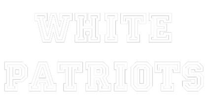 Nadruk White Patriots damska czarna - Tył