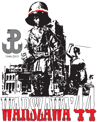 Nadruk Powstanie Warszawskie dzięcięca biała - Przód