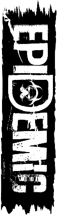 Nadruk Epidemic wzór 12 czarna logo białe - Przód