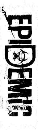 Nadruk Epidemic wzór 13 biała logo czarne - Przód
