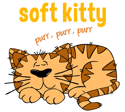 Nadruk Soft Kitty - Przód