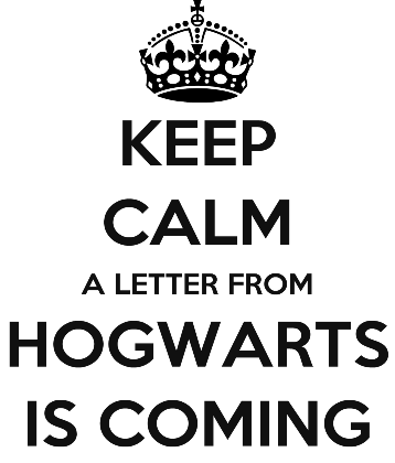 Nadruk KEEP CALM A LETTER FROM HOGWARTS IS COMING