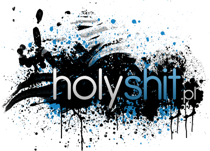 Nadruk HolyShit.pl Splash White - Przód