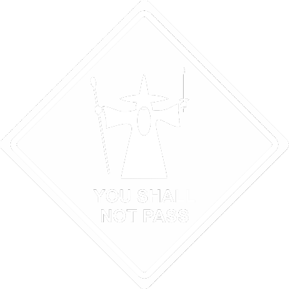 Nadruk you shall not pass - gandalf - Przód