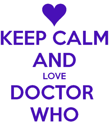 Nadruk Keep Calm and Love Doctor Who - Przód