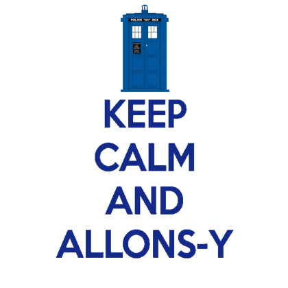 Nadruk Keep Calm and Allons-y - Przód