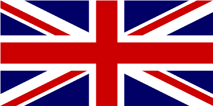 Nadruk Flaga Wielkiej Brytanii - Przód