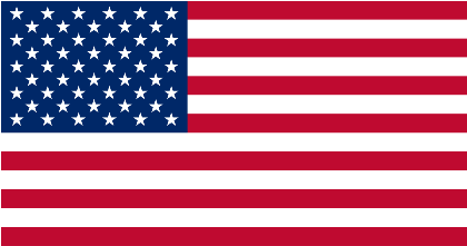 Nadruk Flaga USA - Przód