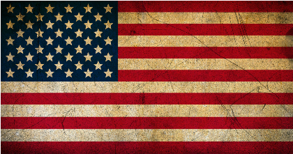 Nadruk flaga amerykańska - Przód