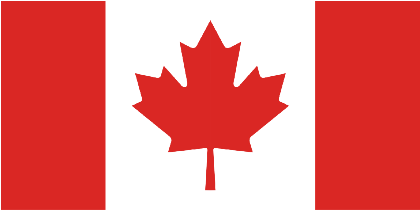 Nadruk Flaga Kanady - Przód