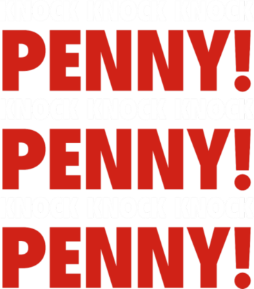 Nadruk Knock Knock Knock Penny - Przód