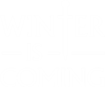 Nadruk Winter Is Coming