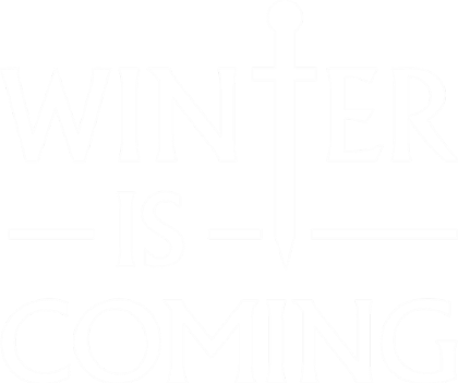 Nadruk Winter Is Coming - Przód