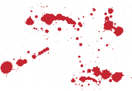 Nadruk Miami Metro Blood Analyst - Przód