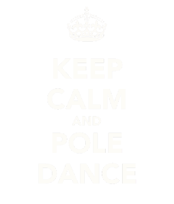 Nadruk keep calm & pole dance Pink - Przód