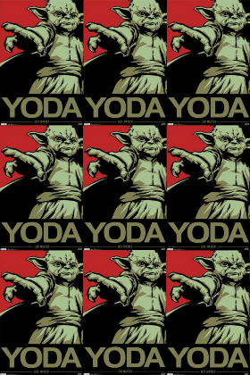 Nadruk OSIZ Master Yoda - Przód