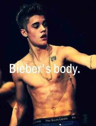 Nadruk BIEBER'S BODY <3 - Przód