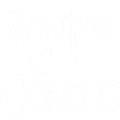 Nadruk Winter Is Coming - Przód
