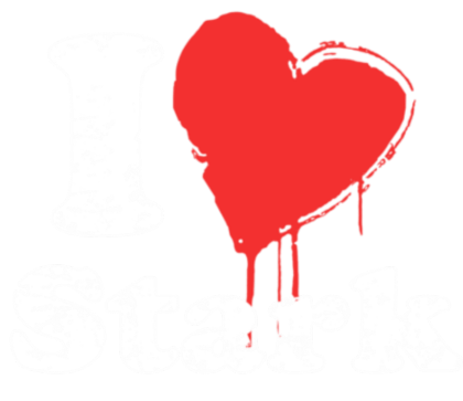 Nadruk I <3 Stark - Przód