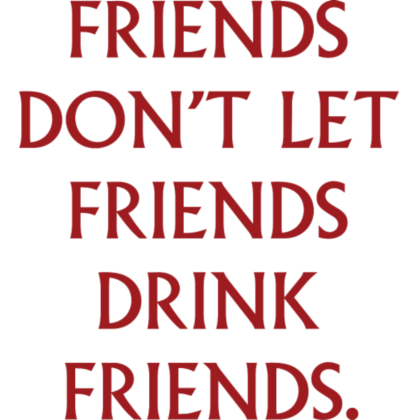 Nadruk Drink Friends II - Przód