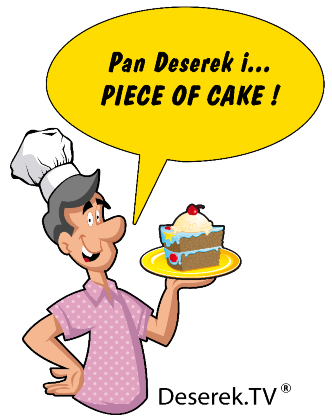 Nadruk Podusia Pana Deserka - Piece of Cake - Przód
