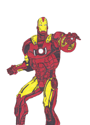 Nadruk Iron man - Przód