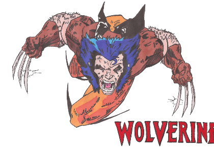 Nadruk Wolverine - Przód