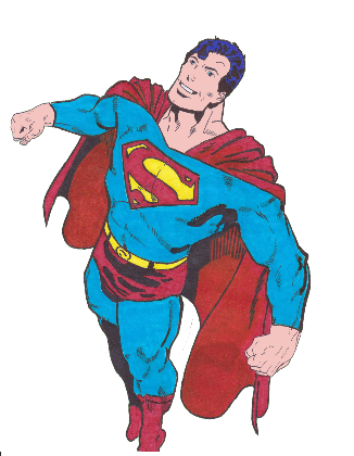 Nadruk Superman - Przód