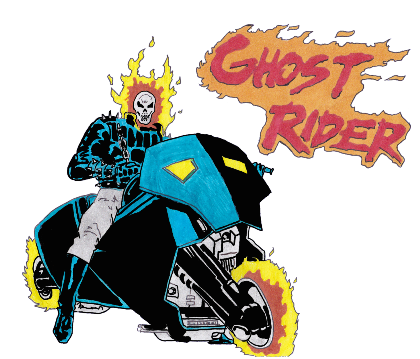 Nadruk Ghost Rider - Przód