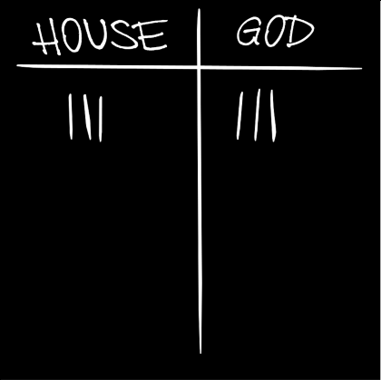 Nadruk House vs God - Przód