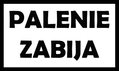 Nadruk Palenie Zabija - Przód