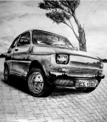 Nadruk Maluch, Fiat 126 - Przód