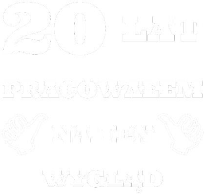 Nadruk 20 lat pracowałem na ten wygląd - prezent na 20 urodziny - Przód