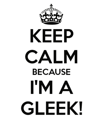 Nadruk Keep Calm Because I'm A Gleek - Przód