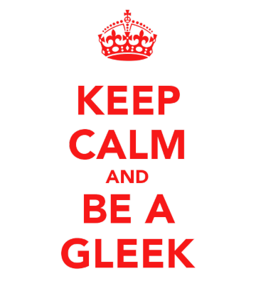 Nadruk Keep Calm And Be A Gleek - Przód