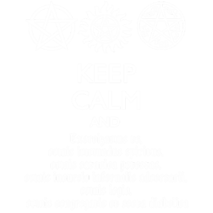 Nadruk Keep Calm and Exorcizamus - Przód