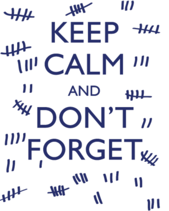 Nadruk Keep Calm and Don't Forget - Przód