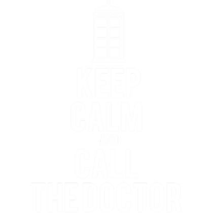 Nadruk Keep Calm and Call The Doctor - Przód