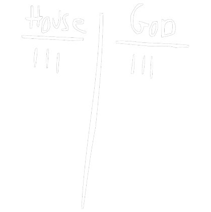 Nadruk House vs God - Przód