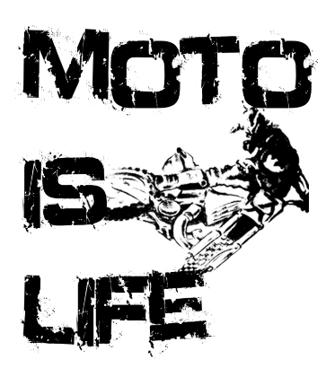 Nadruk Moto is life - Przód