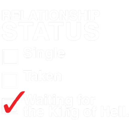Nadruk Waiting for The King of Hell - Przód
