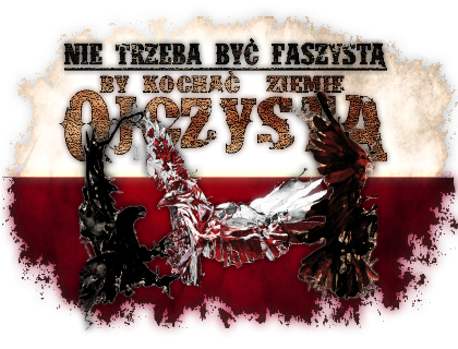 Nadruk Nie trzeba być faszysta !!! - Przód