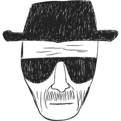 Nadruk Heisenberg Police Sketch - Przód