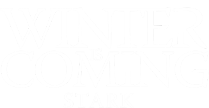 Nadruk Winter is Coming Stark - Przód