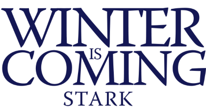 Nadruk Winter is Coming Stark - Przód