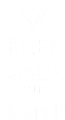 Nadruk Keep Calm Jump - Przód