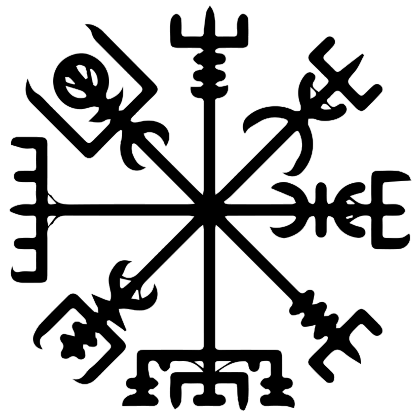 Nadruk Vegvisir - Przód